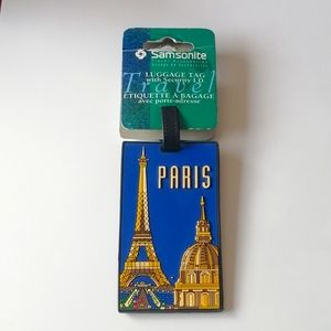 NWT Samsonite 1999 Luggage Tag with Security ID - Paris